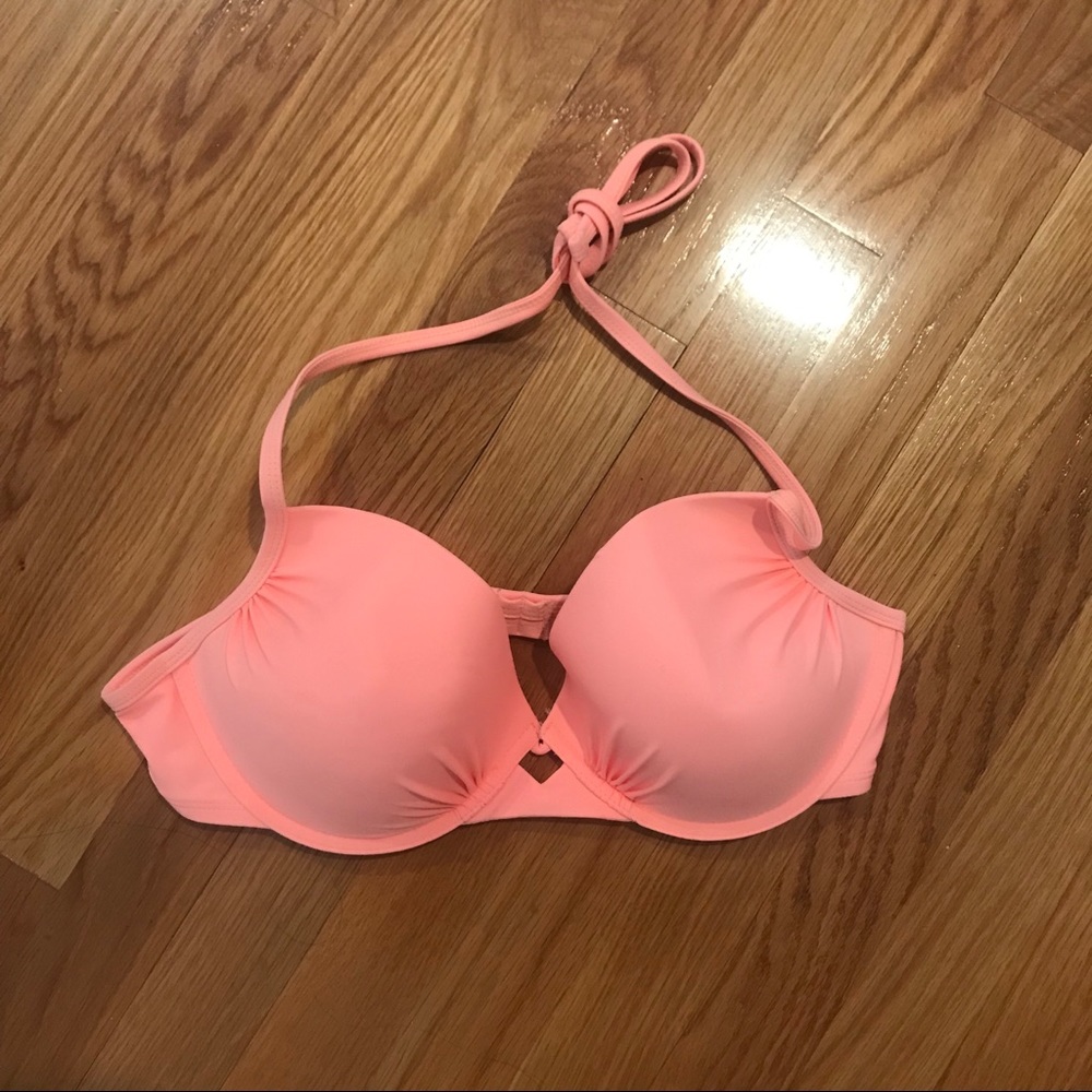 Peach String Bikini Top